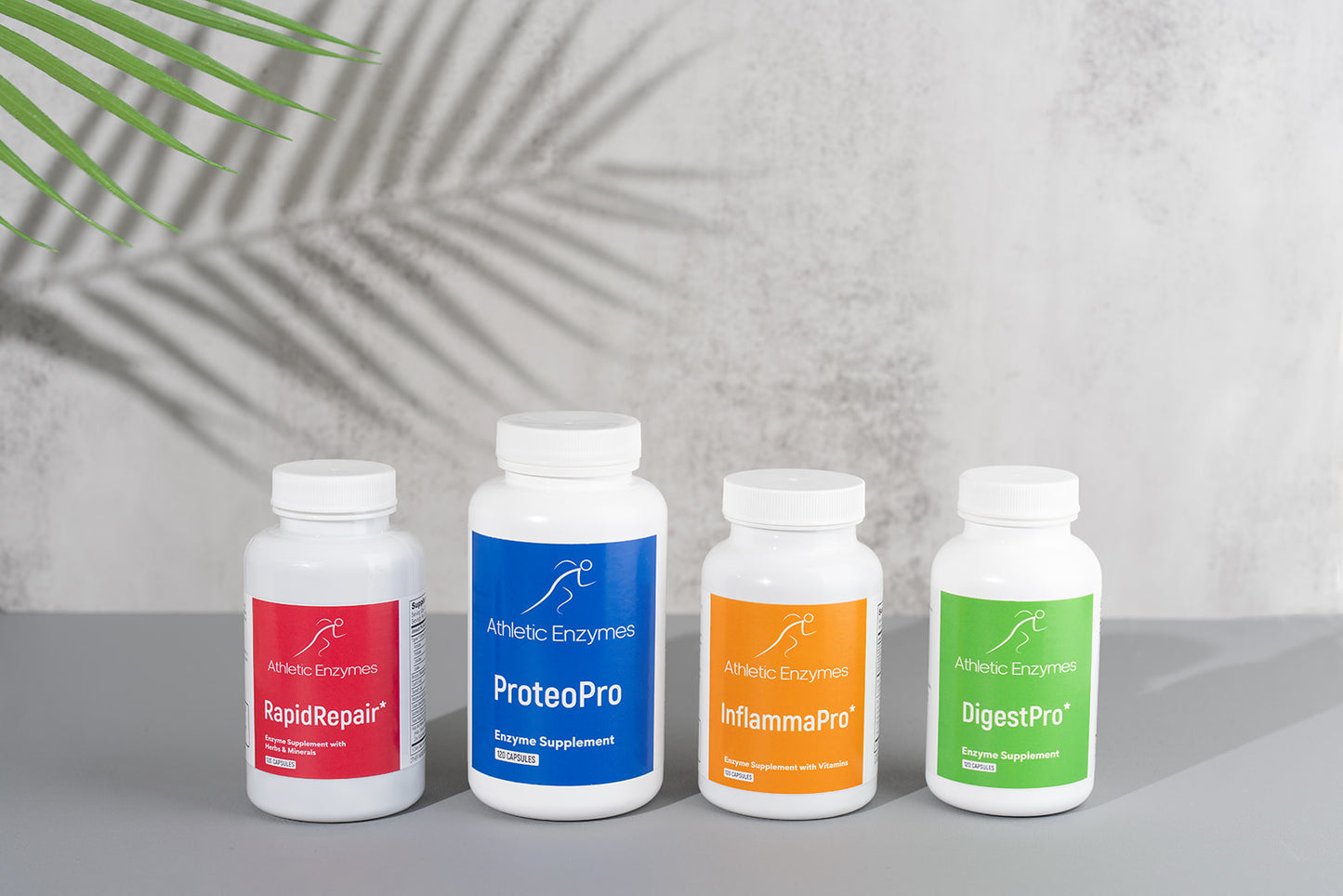 Comprehensive enzymes program for adult fitness enthusiasts.  Accelerates performance and recovery.  Plant-based enzymes are gentle and non-toxic.