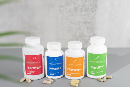 Comprehensive enzymes program for active adults to improve digestion and recovery.  Plant-based enzymes are gentle and non-toxic.